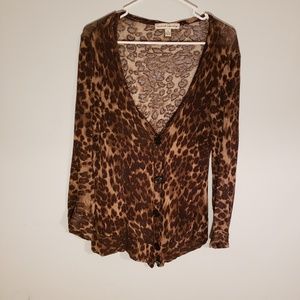 Cheetah Print Cardigan